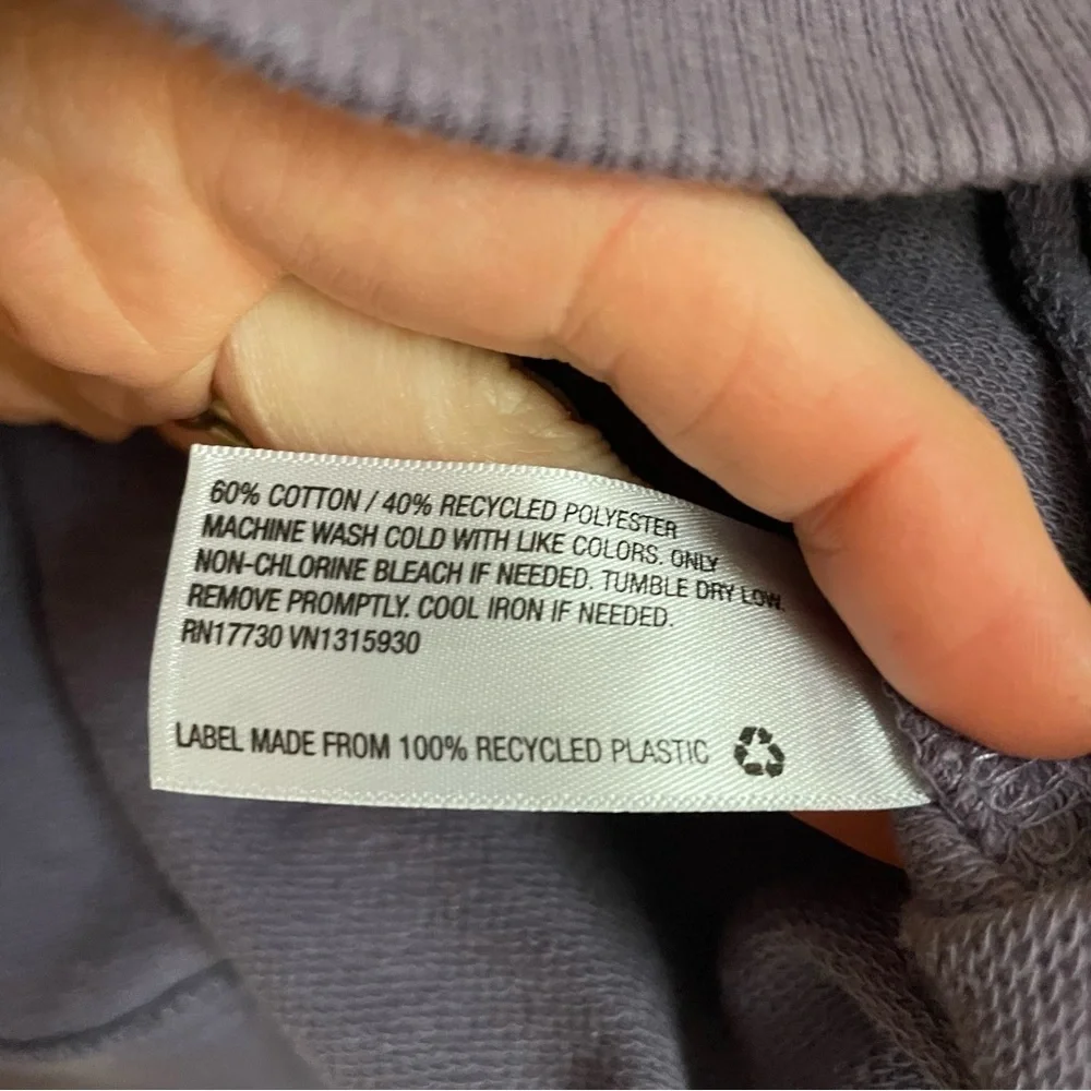 Wild Fable Purple Cropped Hoodie - Picture 4 of 4